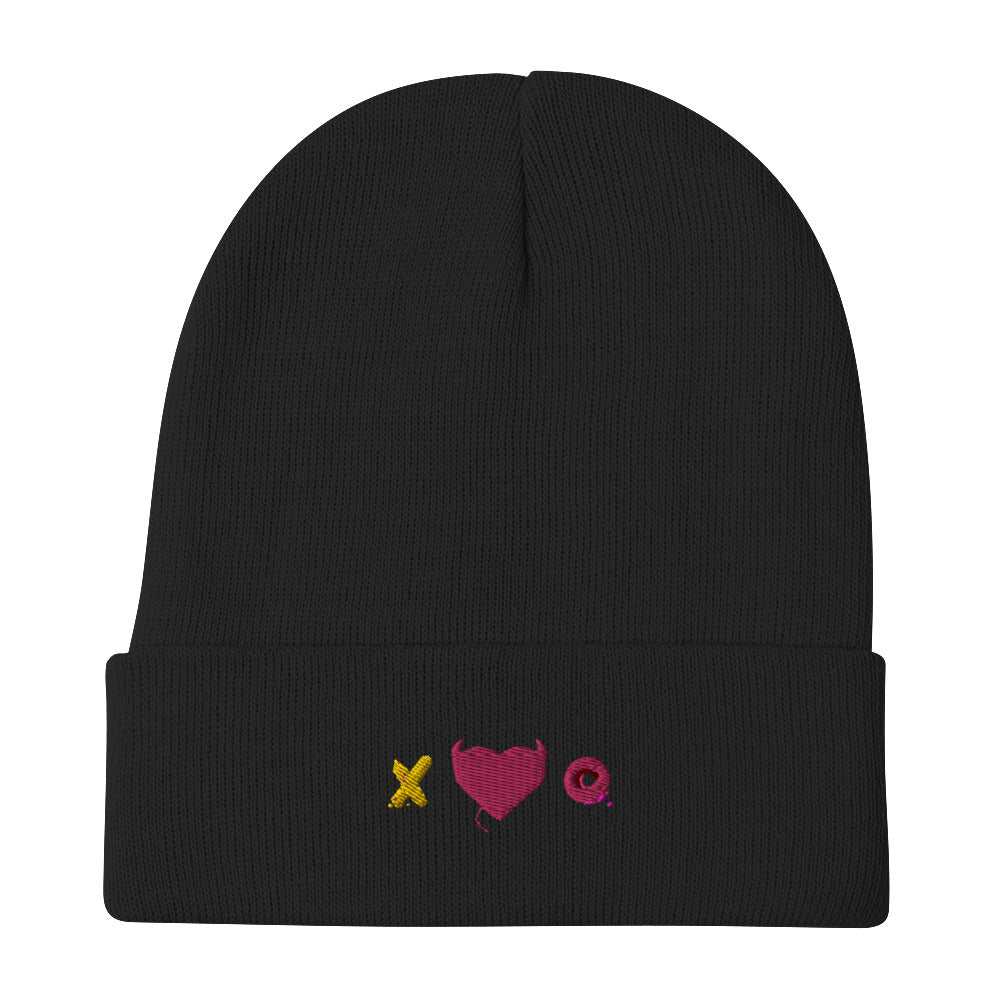 XO Embroidered Beanie