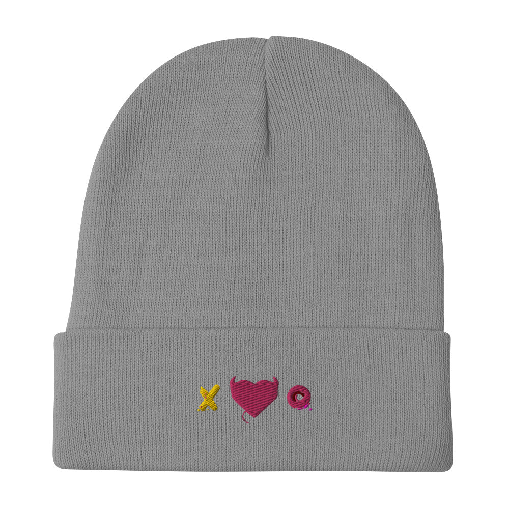 XO Embroidered Beanie