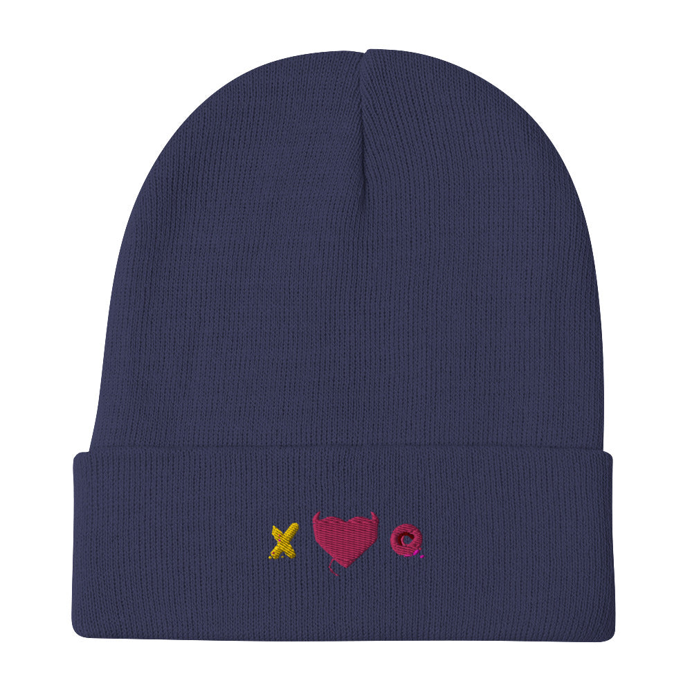 XO Embroidered Beanie