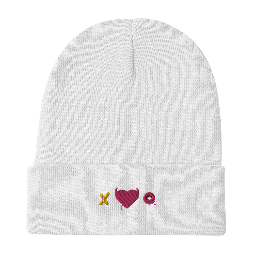 XO Embroidered Beanie