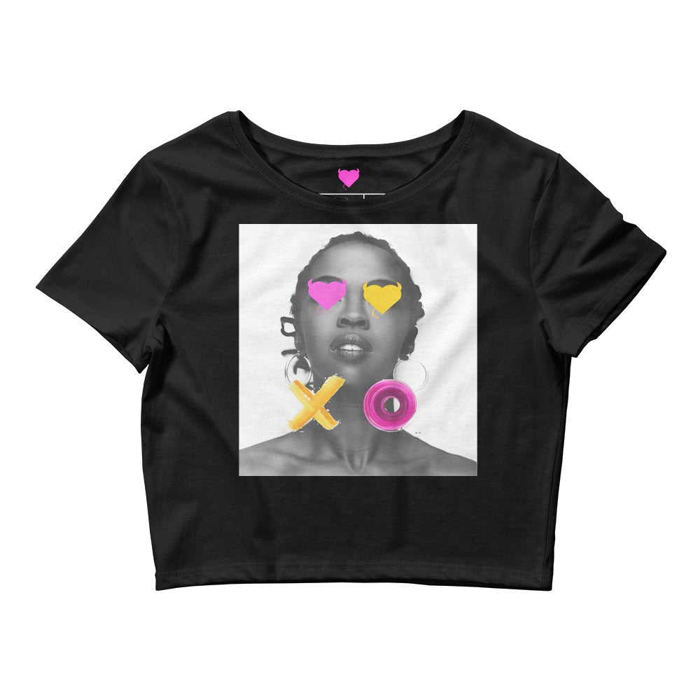 Queen + XO Crop Tee