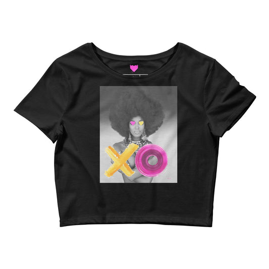 Queen + XO Crop Tee