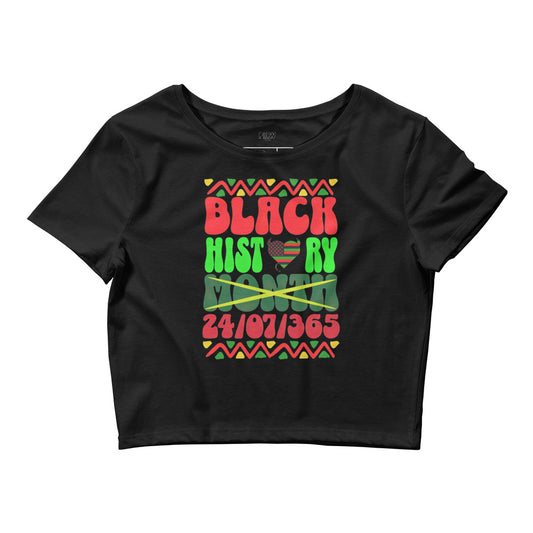 Black History 24/7 Crop Tee