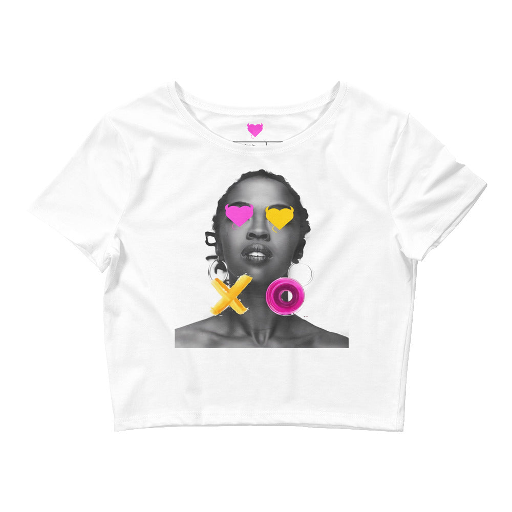 Queen + XO Crop Tee