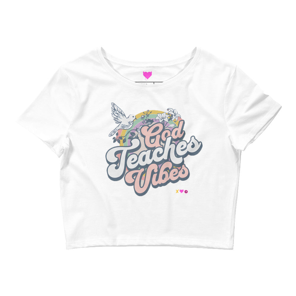 God teaches vibes Crop Tee