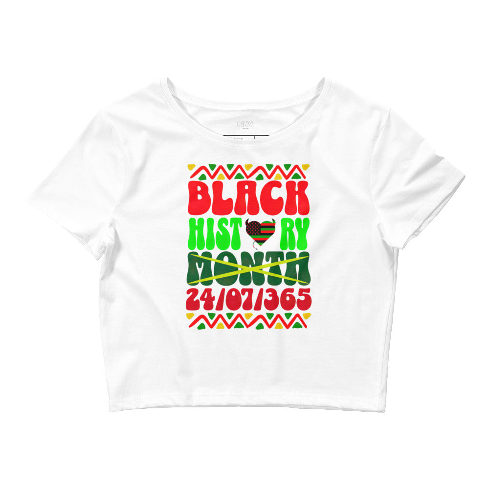 Black History 24/7 Crop Tee